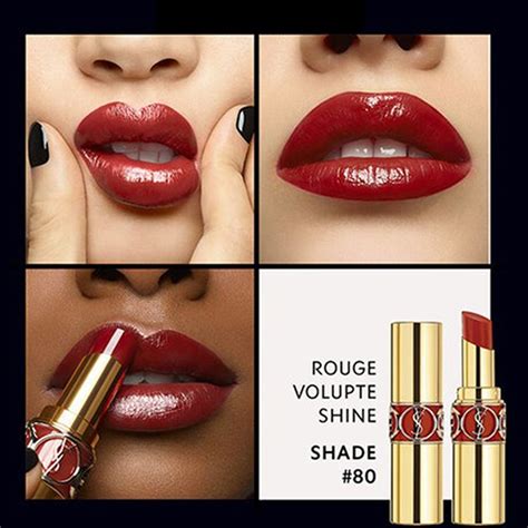 ysl rouge volupte shine 80 chili tunique|ysl rouge volupte shine 45.